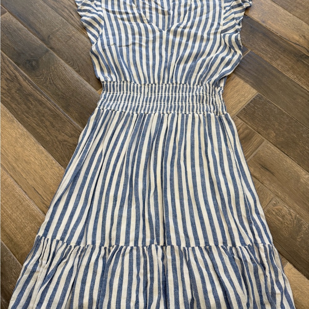 Rails Navy and Cream Striped Dress